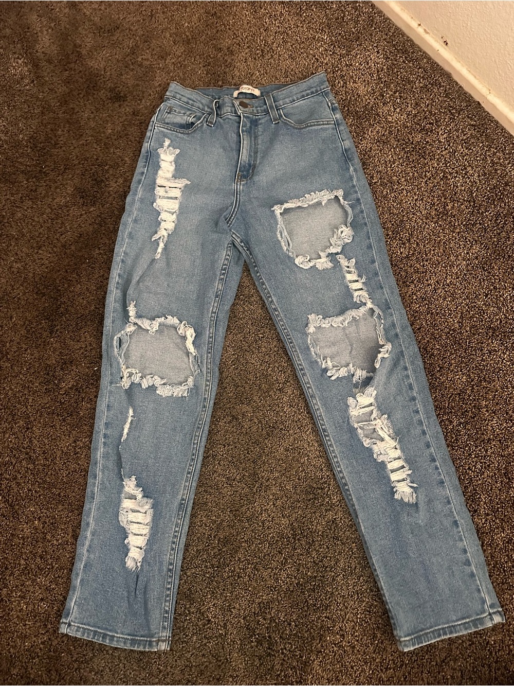 Vibrant Light Blue High Rise Jeans Size 5 0514